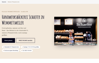 Handwerksbäckerei Schaefer Wemmetsweiler