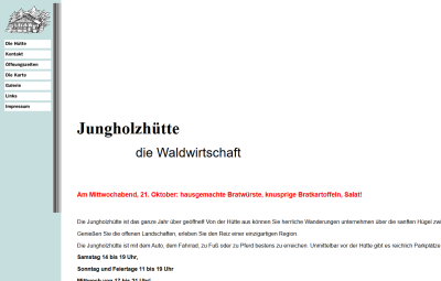 Jungholzhütte